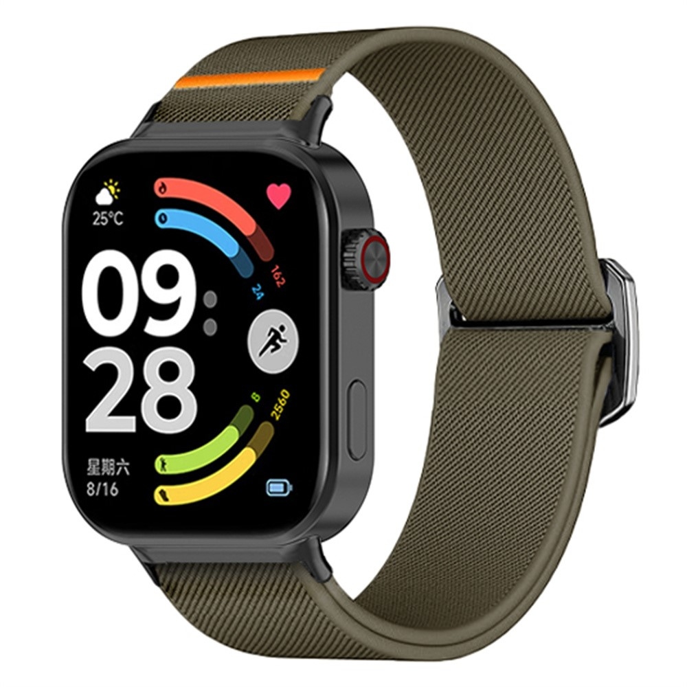 Bull nylonový elastický remienok na Xiaomi Smart Band 10 Pro/9 Pro/8 Pro/Redmi Watch 6/5/4 - zelený