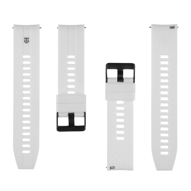 Taktický rýchloupínací silikónový remienok 22 mm biely