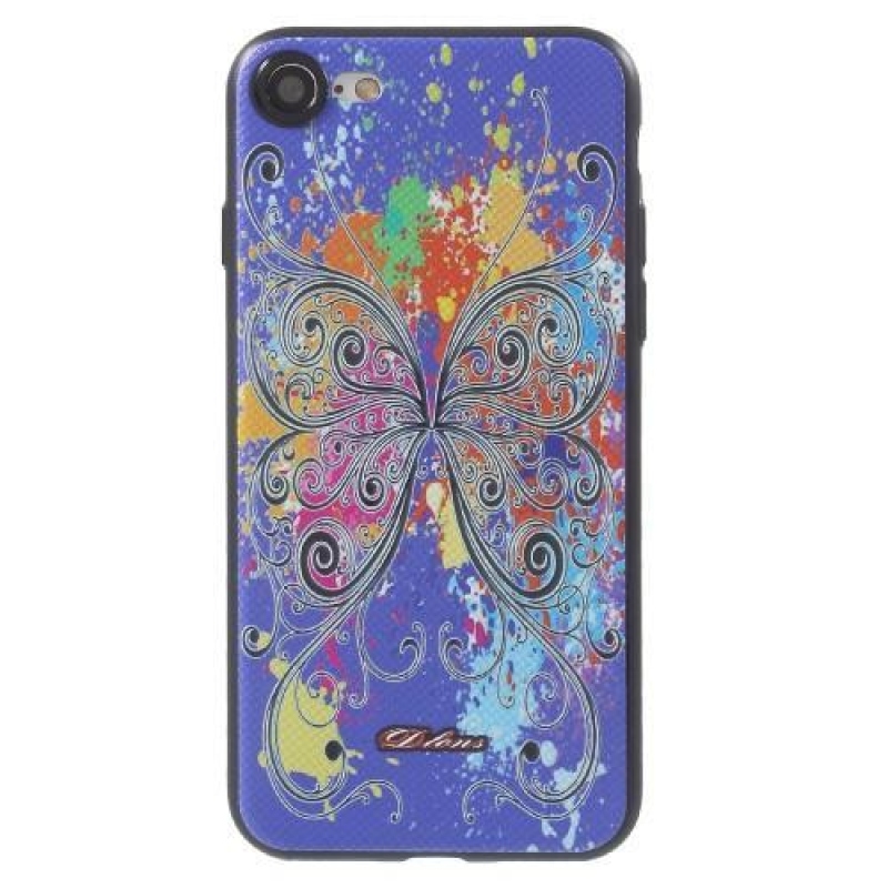 Butterfly gélový obal na iPhone 7 a 8 - fialový