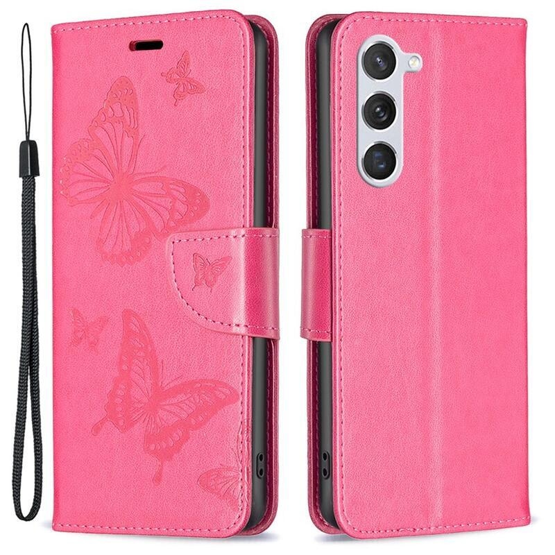 Butterfly peňaženkové púzdro na Samsung Galaxy S23 - rose