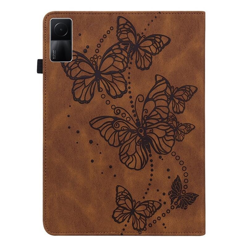 Butterfly zatváracie púzdro na tablet Xiaomi Redmi Pad 10.6 - hnedé