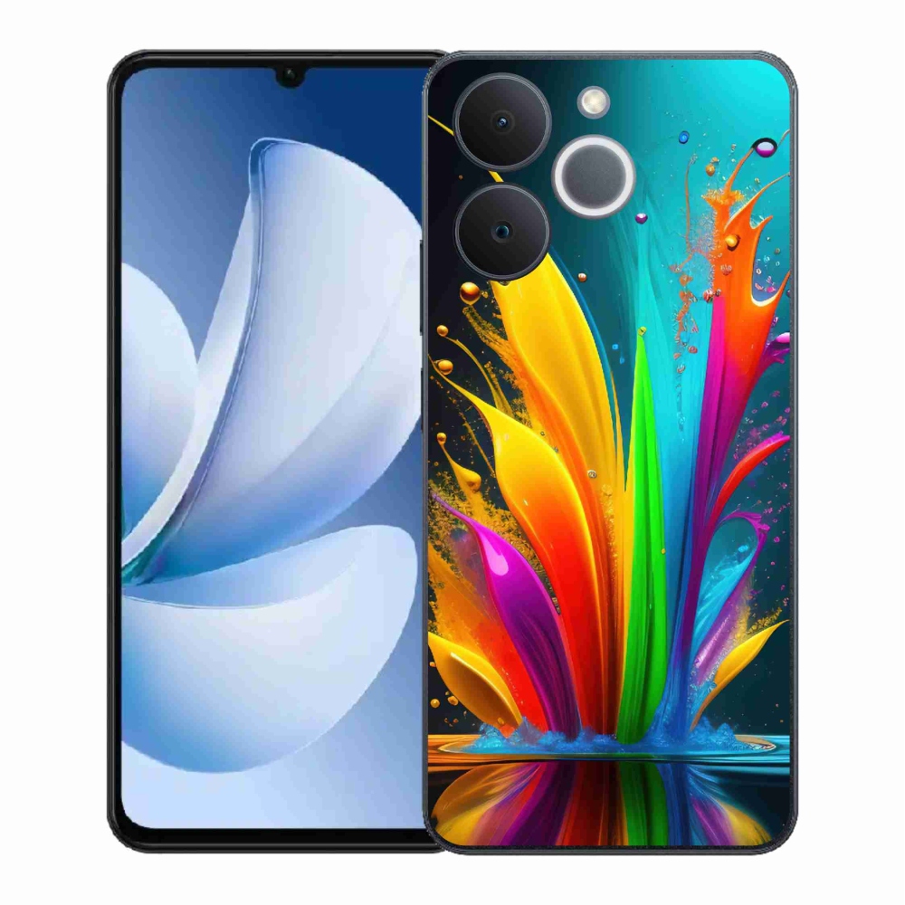 Gélový kryt mmCase na Realme Note 70T - abstraktný motív 1