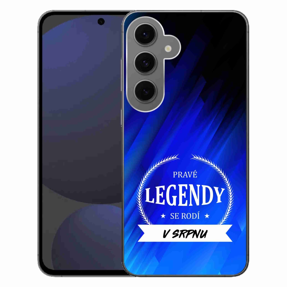 Gélový kryt mmCase na Samsung Galaxy S24 FE - legendy v auguste modré pozadie