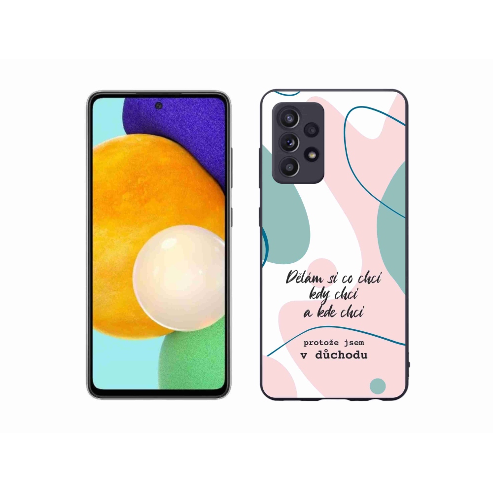 Gélový kryt mmCase na Samsung Galaxy A52/A52 5G - vtipný text 10 biele pozadie