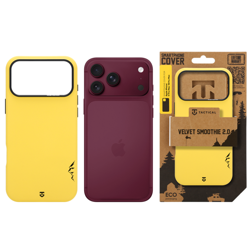 Tactical MagForce Velvet Smoothie 2.0 – puzdro pre Apple iPhone 18 Pro Max/17 Pro Max v farbe Banana