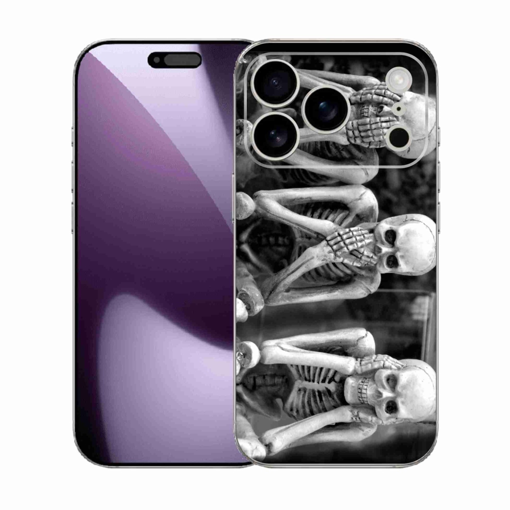 Gélový kryt mmCase na iPhone 17 Pro - kostlivci