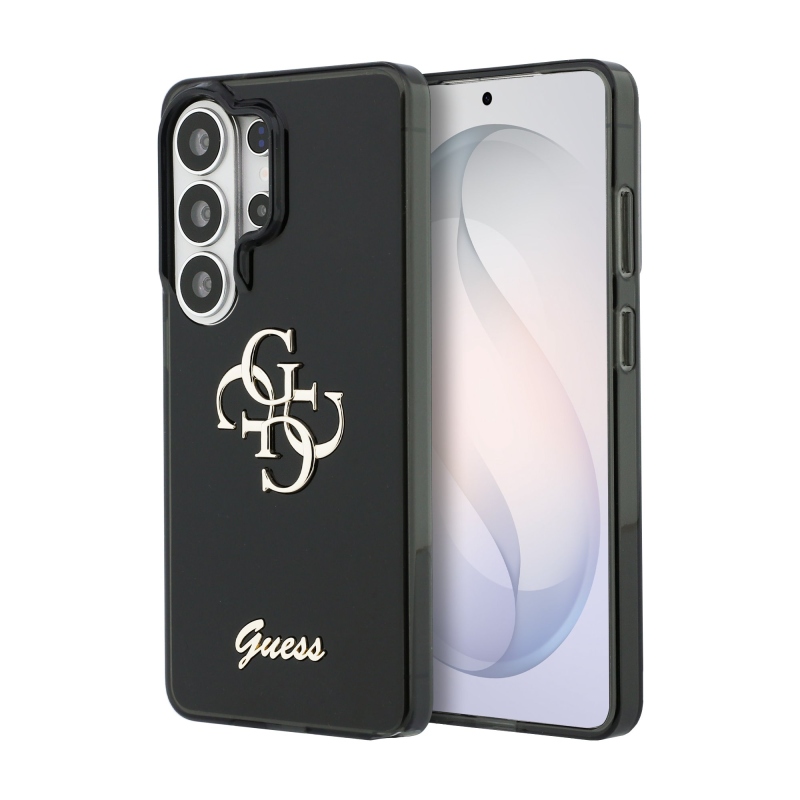 Guess IML 4G Script Metal Logo Zadný kryt pre Samsung Galaxy 26 Ultra Black
