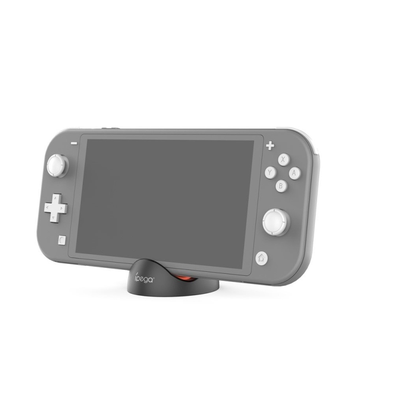 iPega SW2041 Mini Nabíjací Dok pre Nintendo Switch Lite/Nintendo Switch/Nintendo Switch 2 Black/Red