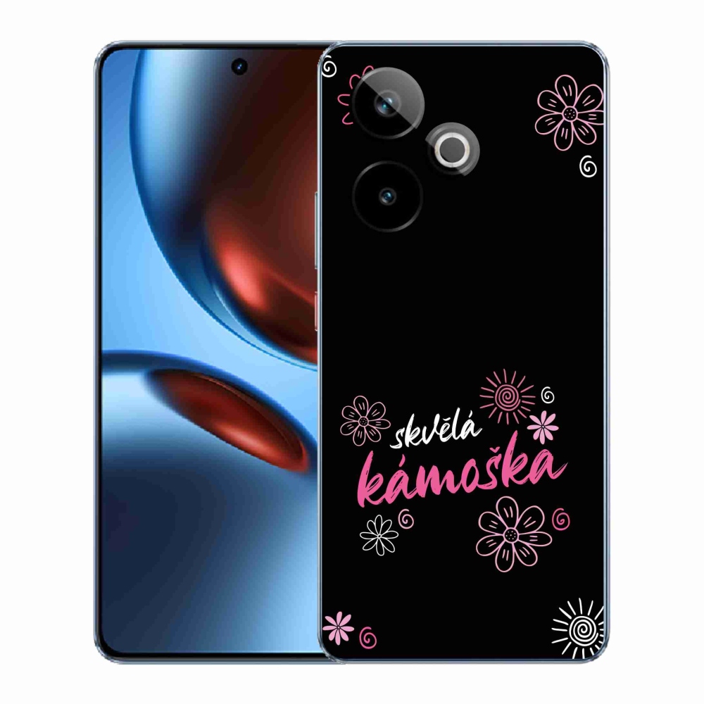 Gélový kryt mmCase na Realme GT 7 5G/GT 7T 5G - skvelá kamoška čierne pozadie