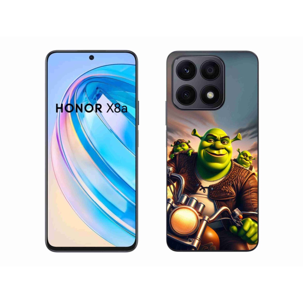 Gélový kryt mmCase na Honor X8a - shrek na motorke