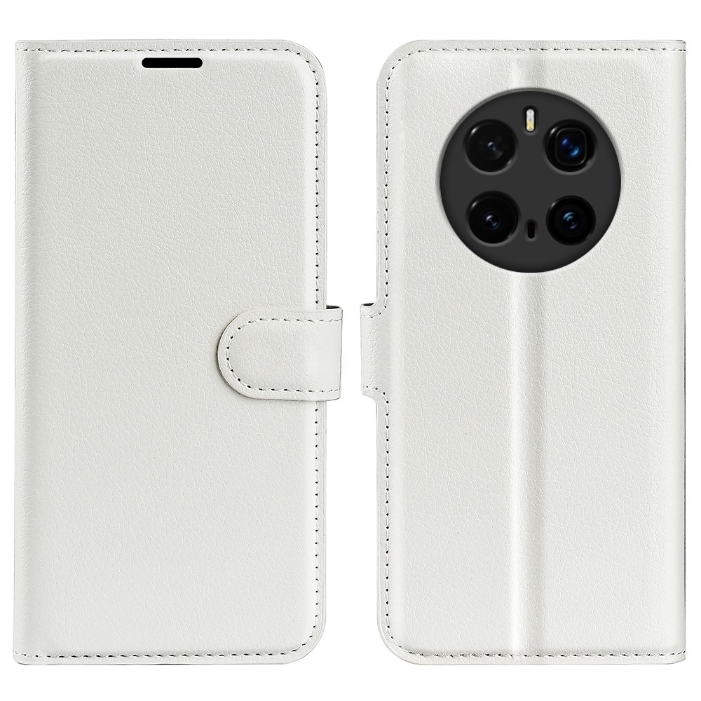 Litchi knižkové púzdro na Honor Magic 7 Pro 5G - biele