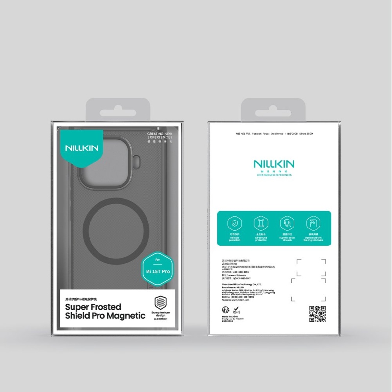 Nillkin Super Frosted PRO Magnetický zadný kryt pre Xiaomi 15T Pro Transparent Black