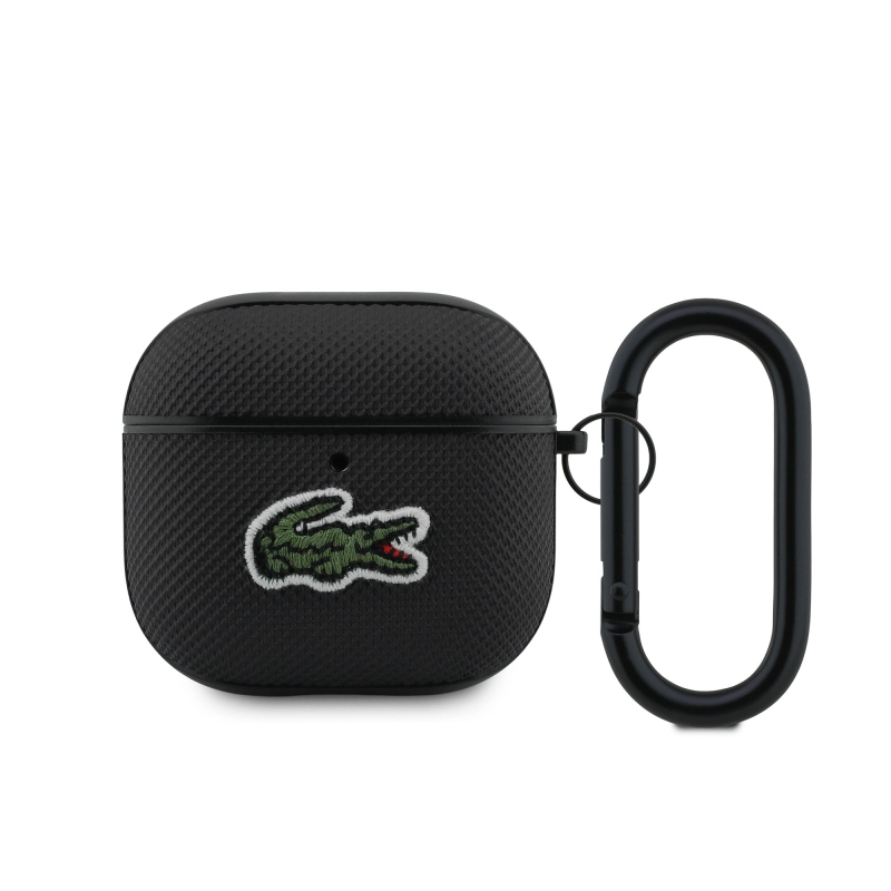 Lacoste Petit Pique Croc Logo Patch Case pre AirPods 4 Black