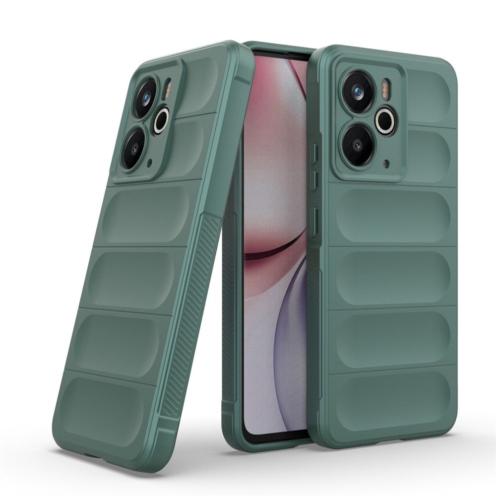 Rugg odolný gélový obal na Realme 14 5G - zelený