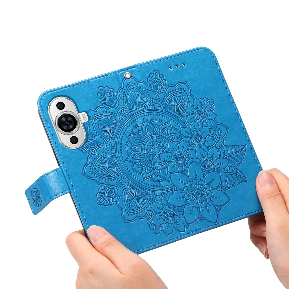 Mandala knižkové puzdro na Huawei Nova 11 - modré