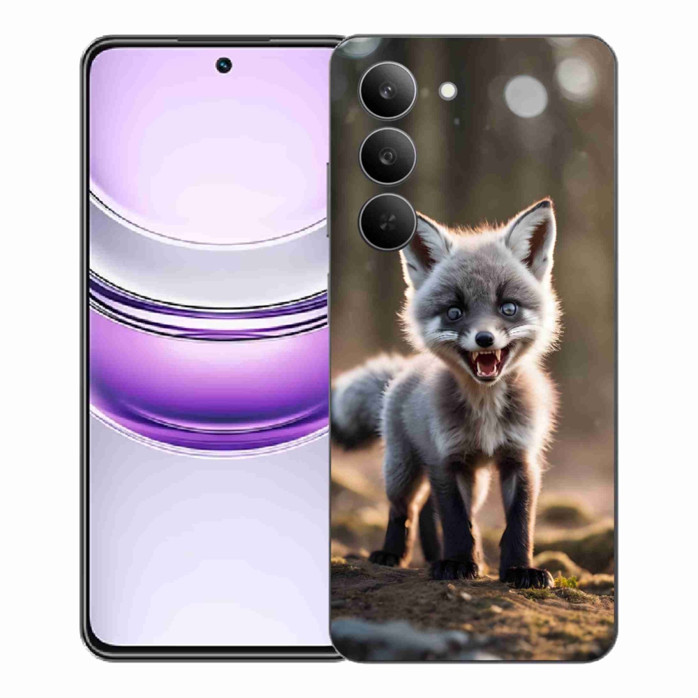 Gélový kryt mmCase na Realme 14x 5G - rozzúrená líška