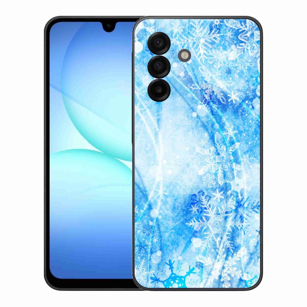Gélový kryt mmCase na Samsung Galaxy A17 4G/5G - snehové vločky