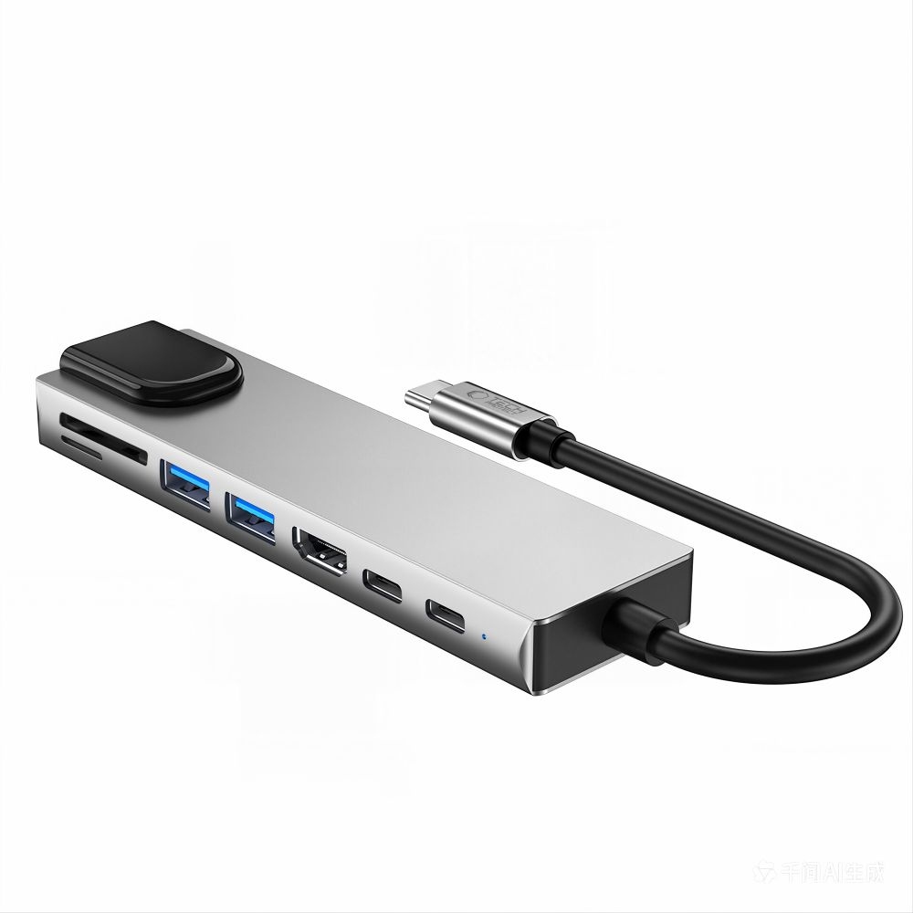 Tech-Protect HB09 USB-C adaptér 8v1 s HDMI, USB, RJ45 a čítačkou kariet