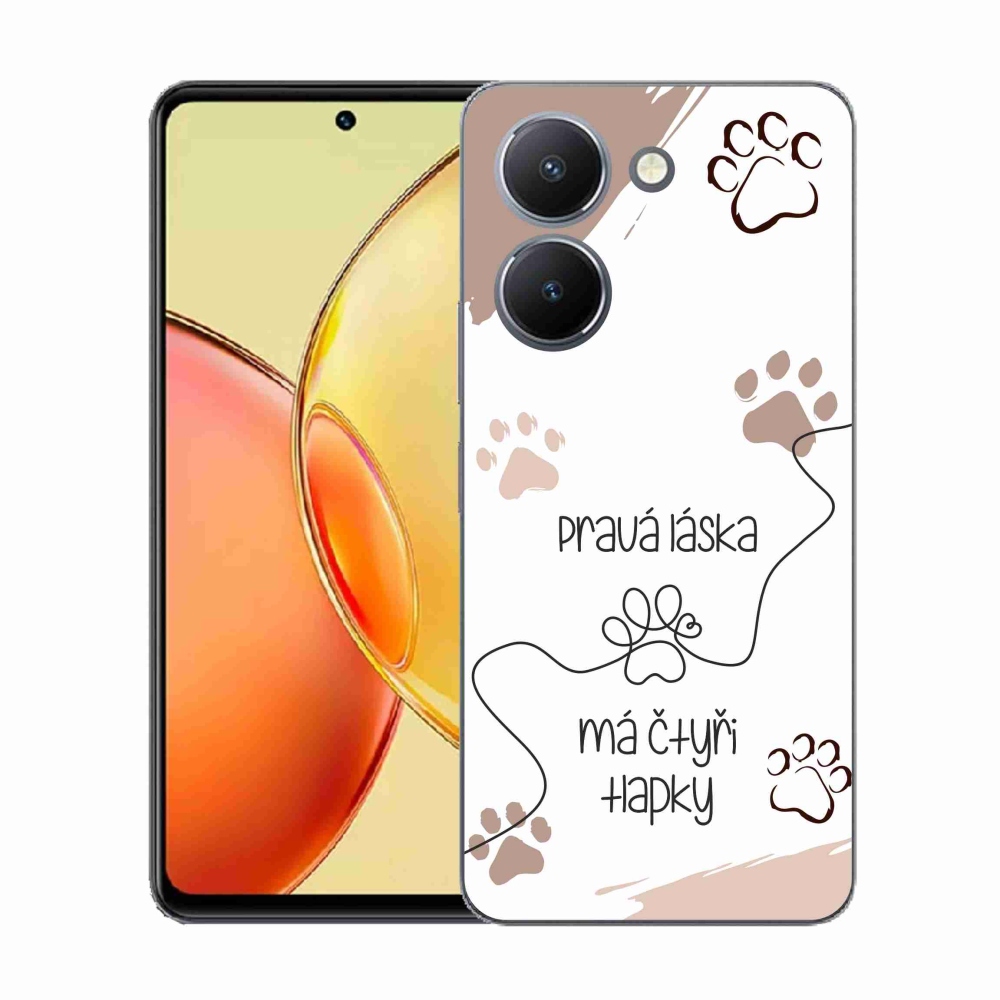 Gélový kryt mmCase na Vivo Y36 - psí motív 1 biele pozadie