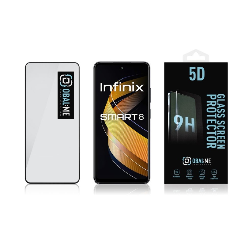 OBAL:ME 5D Tvrdené Sklo pre Infinix Smart 8 Black