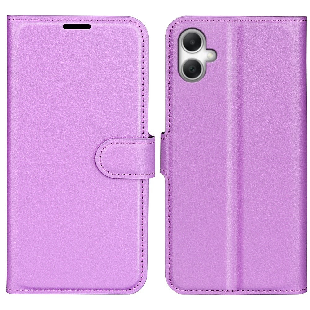 Litchi knižkové púzdro na Samsung Galaxy A07 4G - fialové