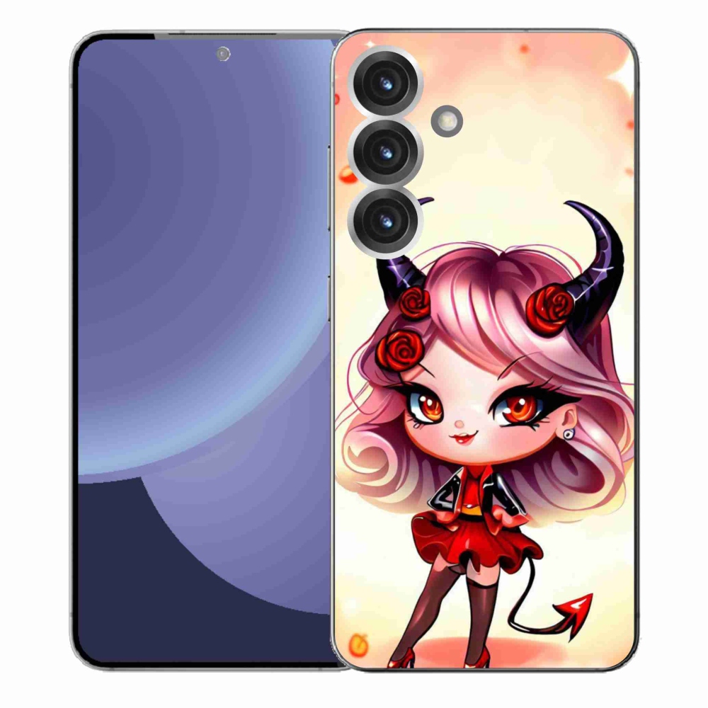 Gélový kryt mmCase na Samsung Galaxy S25+ - kreslená čertica