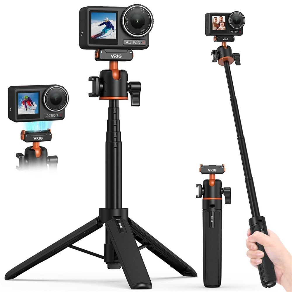 VRIG Magnetický rýchloupínací statív pre DJI Osmo Action 5 Pro, 4 a 3