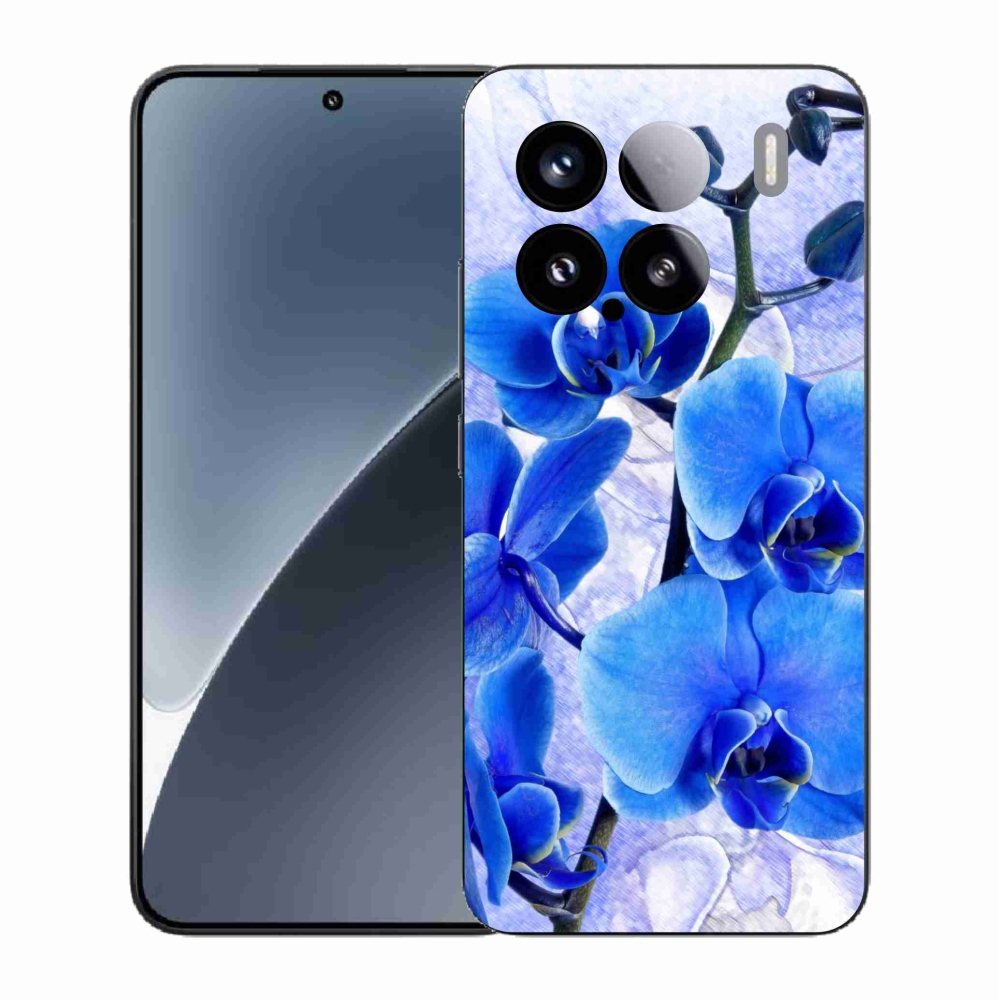 Gélový kryt mmCase na Xiaomi 15 - modré kvety