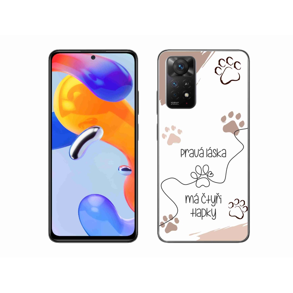 Gélový kryt mmCase na Xiaomi Redmi Note 11 Pro 4G/5G - psí motív 1 biele pozadie