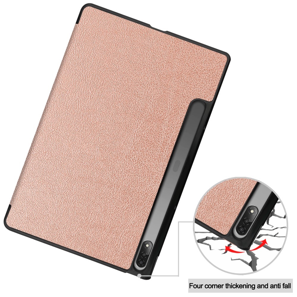 Case chytré zatváracie púzdro na tablet Lenovo Tab P12 Pro - ružovozlaté
