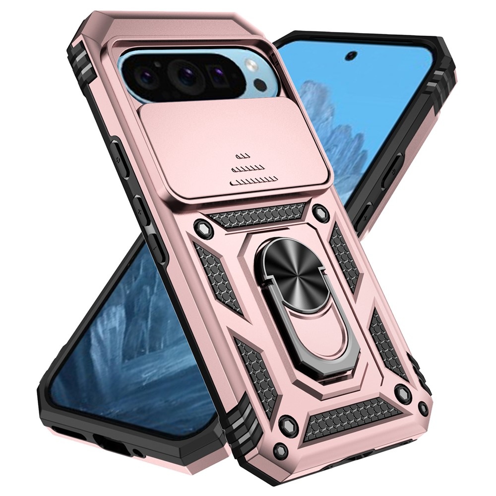 Slide odolný kryt na Google Pixel 10 Pro/Pixel 10/9 Pro/9 - ružovozlatý