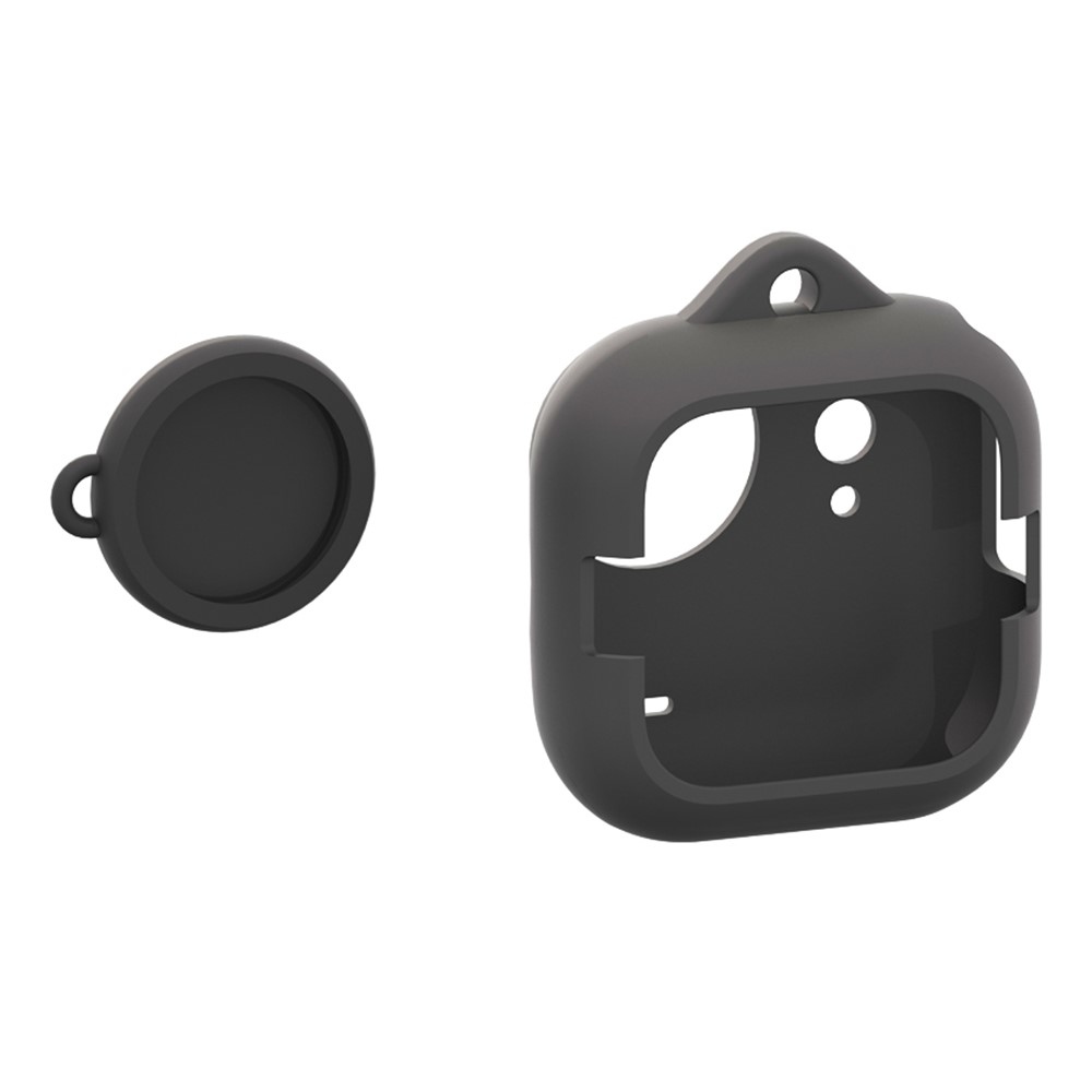 Silikonový ochranný obal s krytkou objektívu pre Insta360 GO Ultra – čierny