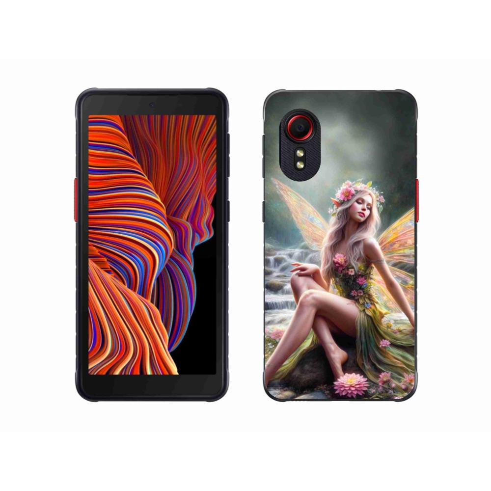 Gélový kryt mmCase na Samsung Galaxy Xcover 5 - motýlia žena 1