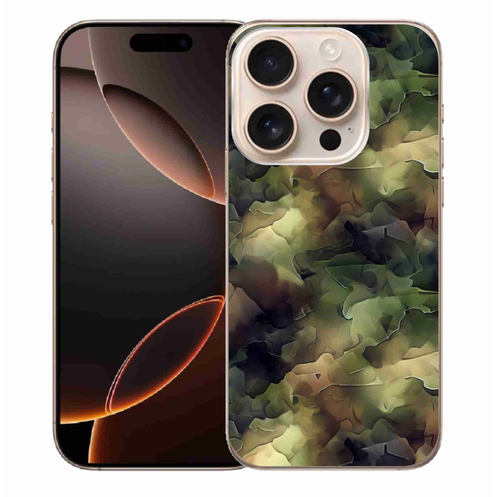 Gélový kryt mmCase na iPhone 16 Pro Max - maskáčový vzor 10