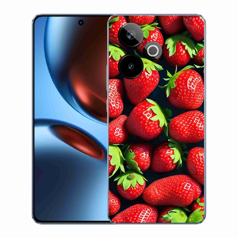 Gélový kryt mmCase na Realme GT 7 5G/GT 7T 5G - jahody