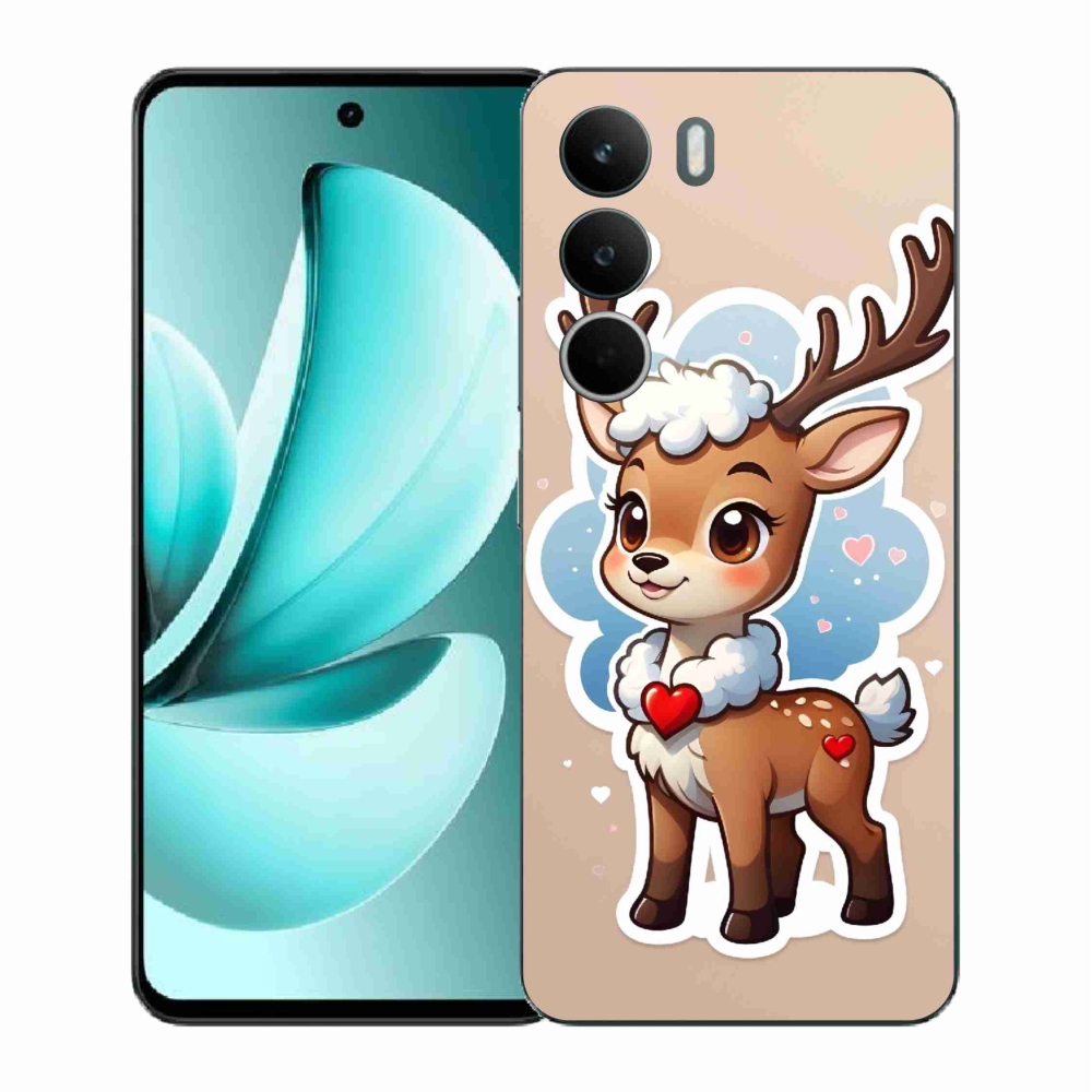 Gélový kryt mmCase na Realme C71 - kreslený sob