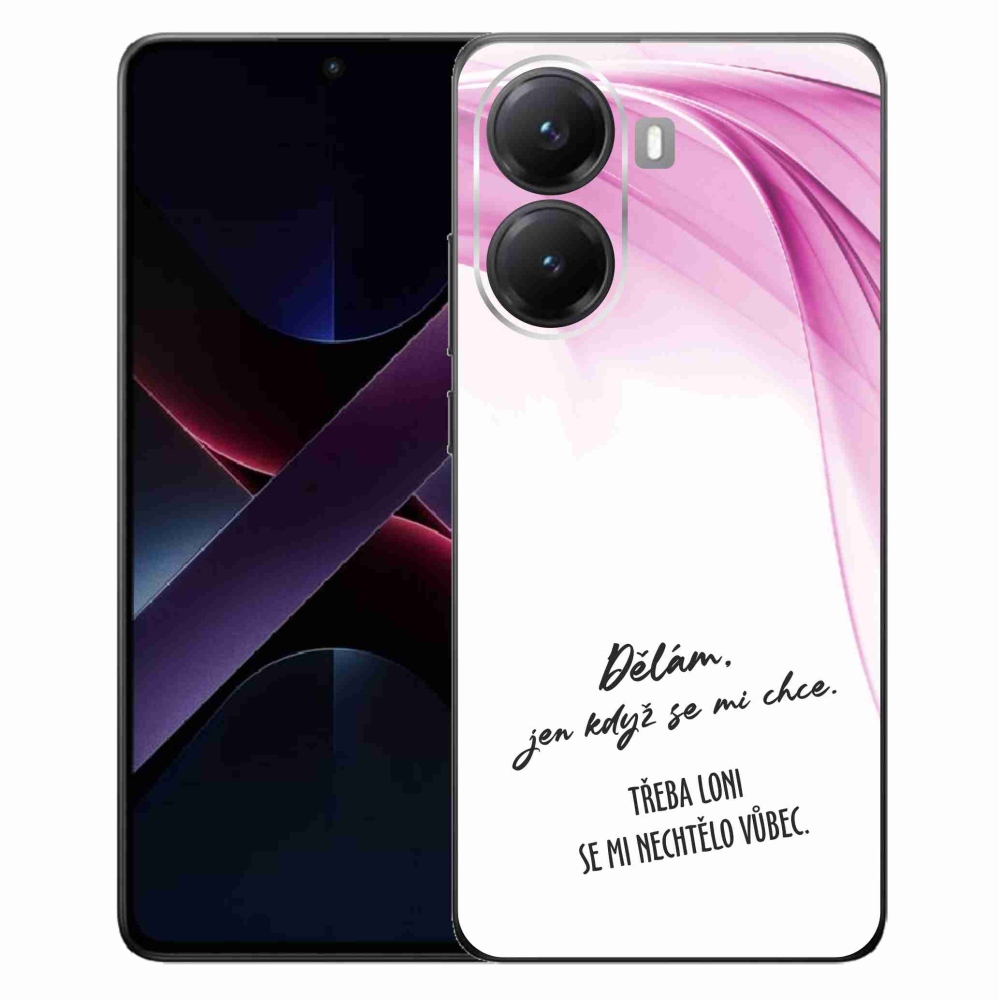 Gélový kryt mmCase na Xiaomi Poco X7 Pro 5G - vtipný text 12 biele pozadie