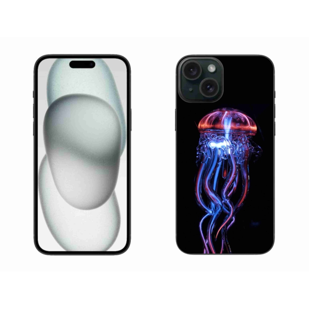 Gélový kryt mmCase na iPhone 15 Plus - medúza
