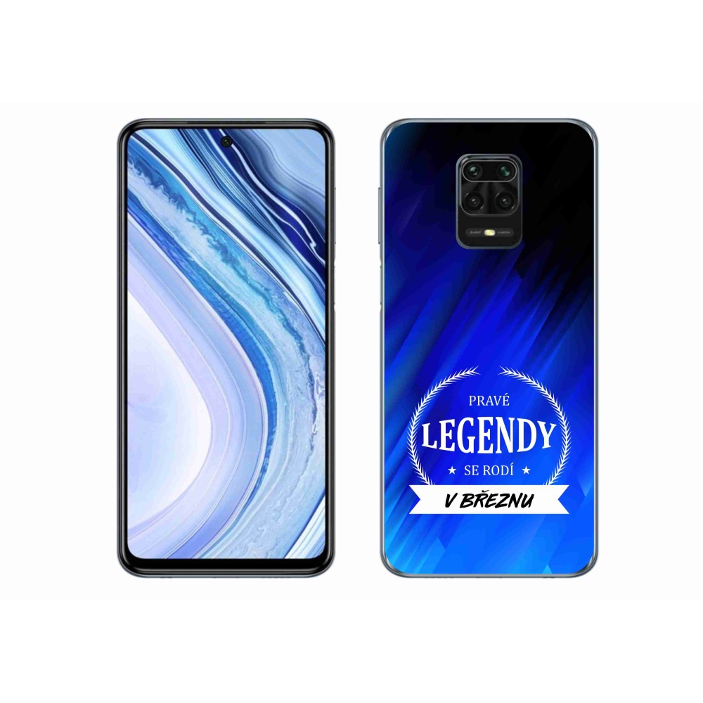 Gélový kryt mmCase na Xiaomi Redmi Note 9S - legendy v marci modré pozadie