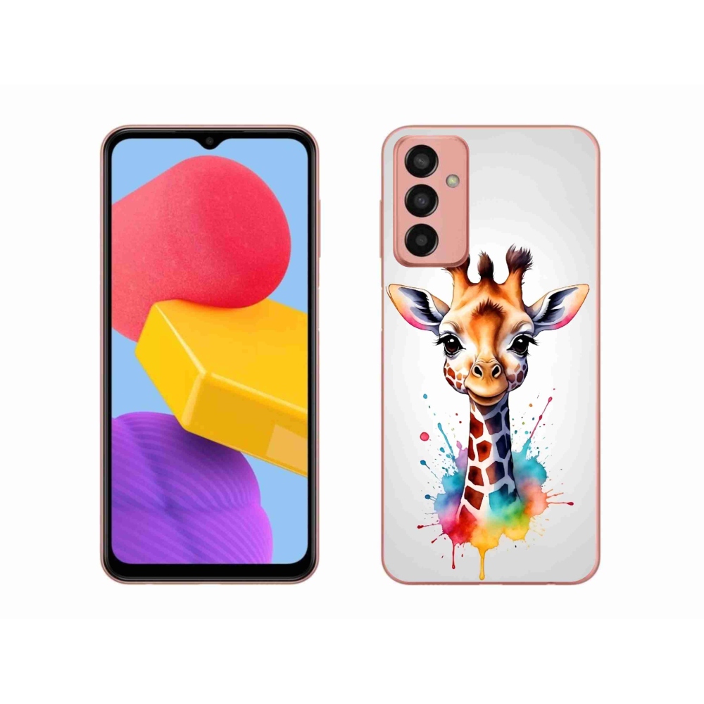 Gélový kryt mmCase na Samsung Galaxy M13 - žirafa 1