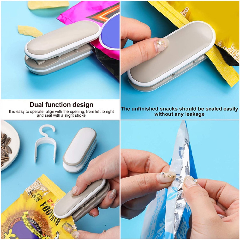 Kompaktná zváračka potravinových vreciek na batérie - šedá