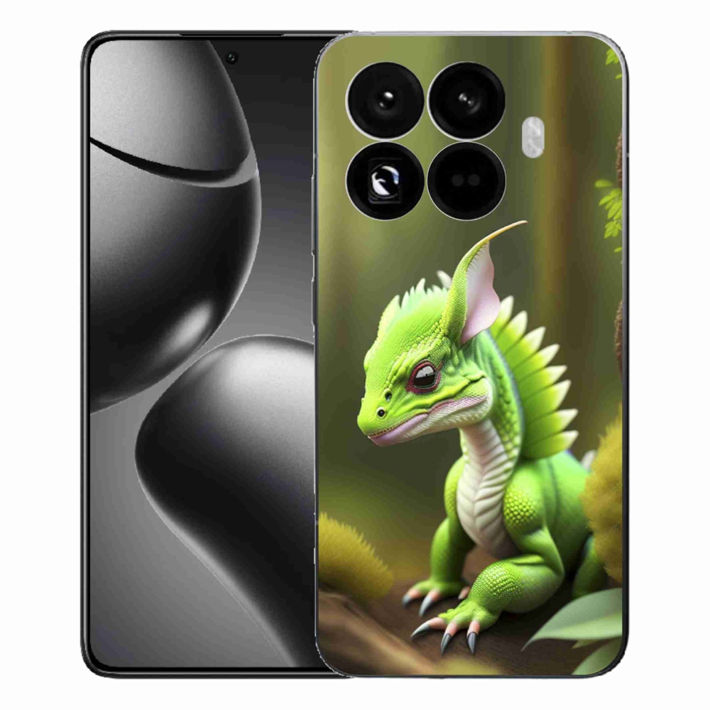 Gélový kryt mmCase na Xiaomi 15T Pro - zelený dráčik