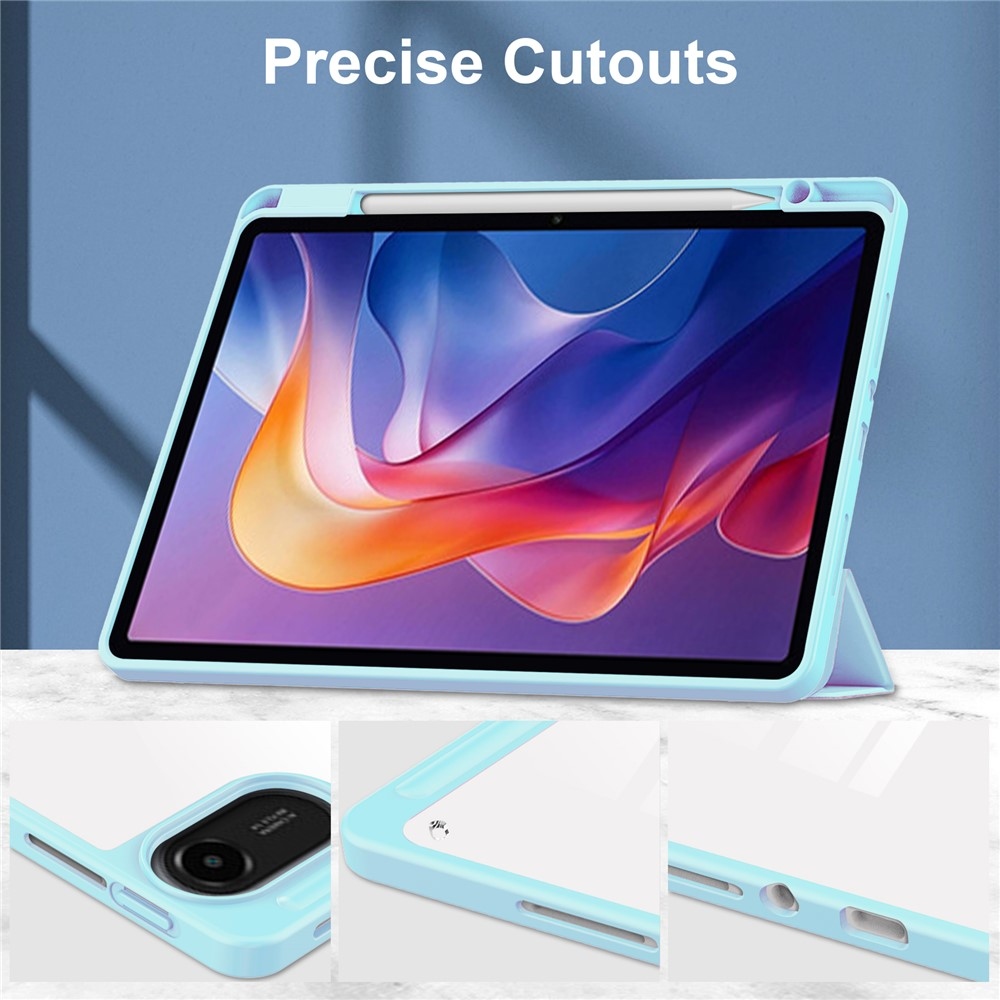 Case chytré zatváracie púzdro na tablet Xiaomi Redmi Pad 2 - svetlomodré