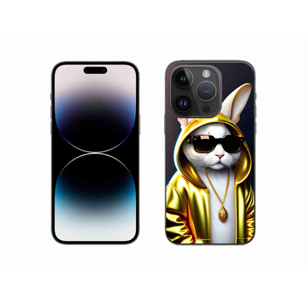 Gélový kryt mmCase na iPhone 14 Pro - mačka boss