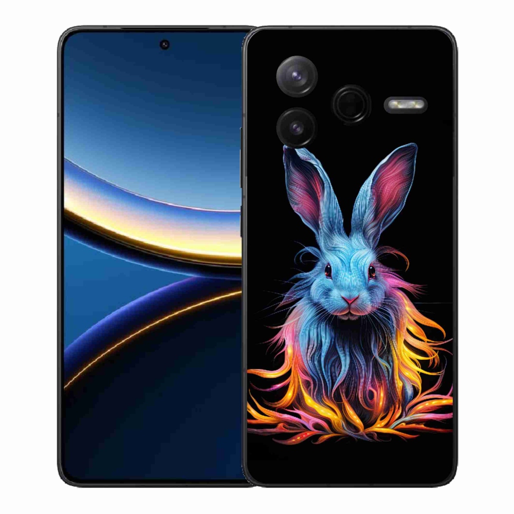 Gélový kryt mmCase na Xiaomi Poco F7 Pro - abstraktný zajac