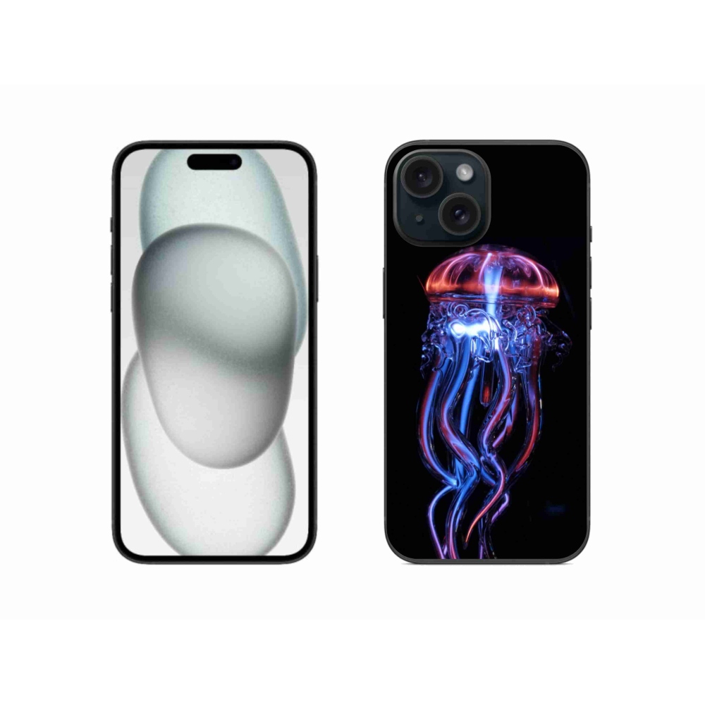 Gélový kryt mmCase na iPhone 15 - medúza