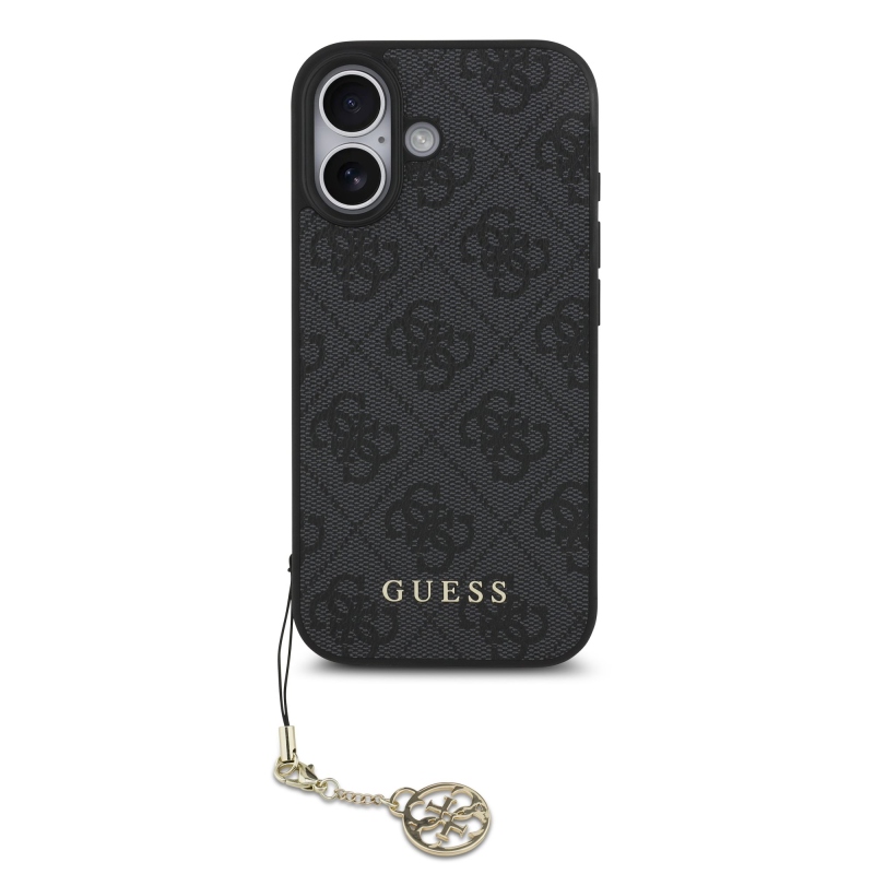 Guess 4G Charm Zadný Kryt pre iPhone 17 Tone on Tone Grey