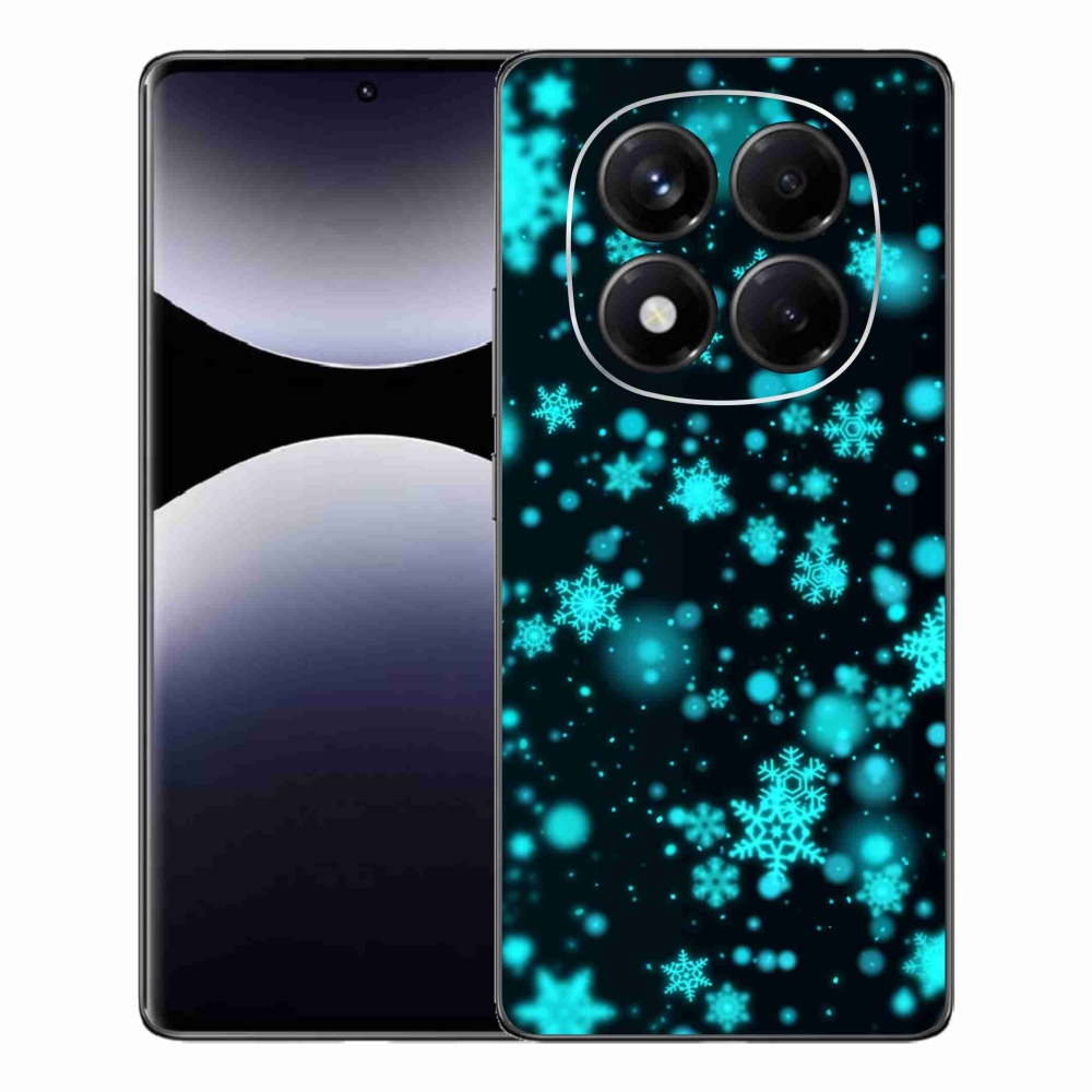 Gélový kryt mmCase na Xiaomi Redmi Note 14 Pro - snehové vločky 1