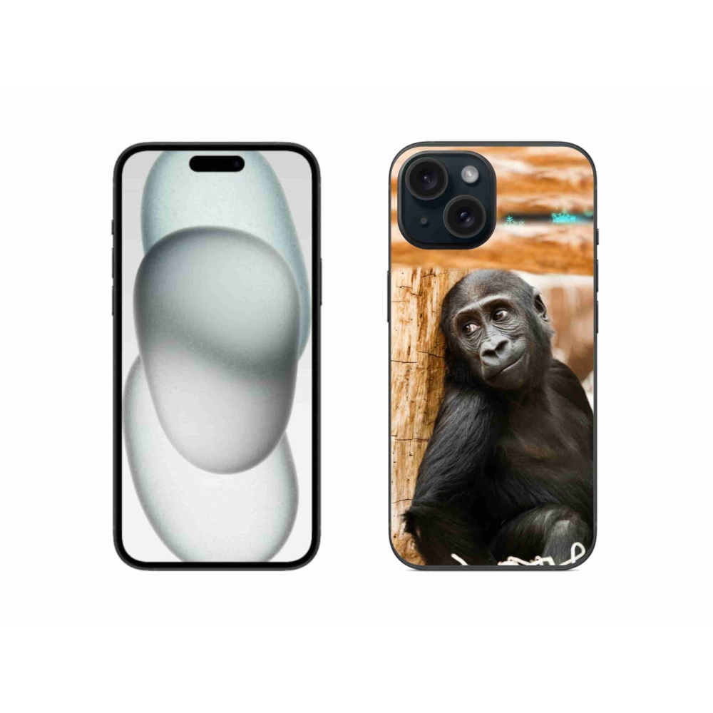 Gélový kryt mmCase na iPhone 15 - gorila