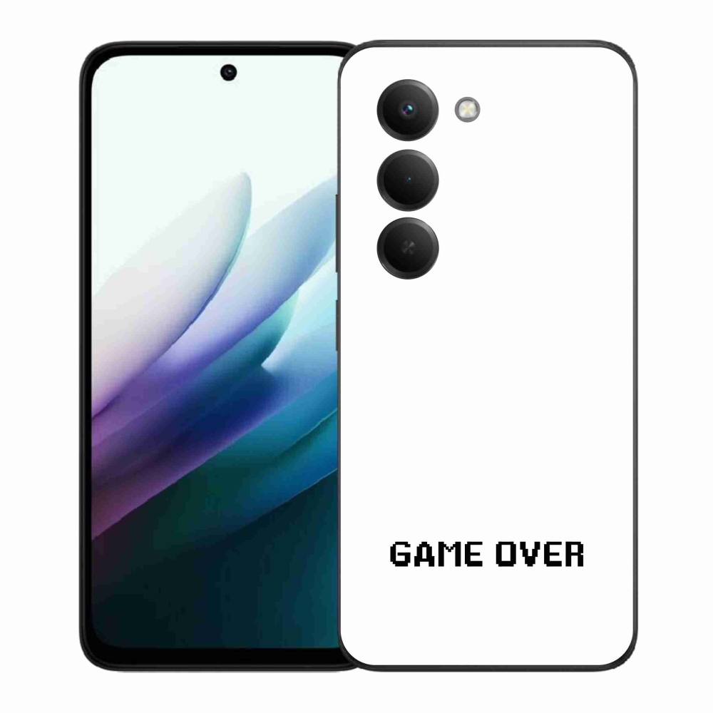Gélový kryt mmCase na Xiaomi Redmi 15 4G/5G (171mm) - game over biele pozadie